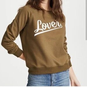 Rebecca Minkoff Olive Green lover Crewneck